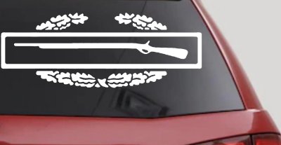 Army Combat Infantry Badge Military Car or Truck Window Vinyl Decal Sticker