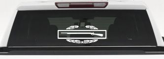 Army Combat Infantry Badge Military Car or Truck Window Vinyl Decal Sticker (White)