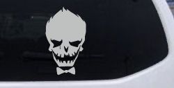 The Joker Car or Truck Window Vinyl Decal Sticker (Light Gray)