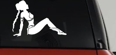 Princess Leia Car or Truck Window Vinyl Decal Sticker