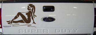 Jabba the Hutt Dancer Car or Truck Window Decal Sticker (Brown)