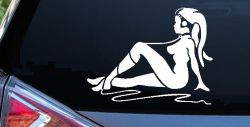 Jabba the Hutt Dancer Car or Truck Window Decal Sticker