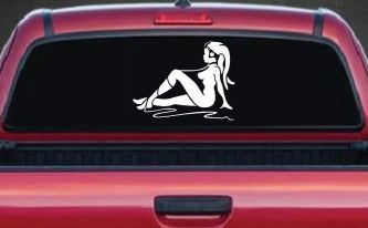 Jabba the Hutt Dancer Car or Truck Window Decal Sticker