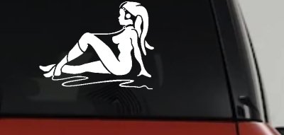Jabba the Hutt Dancer Car or Truck Window Vinyl Decal Sticker
