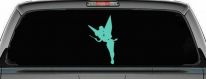 Tinkerbell Tinker Bell Flying with Wand Fairy Tale Cartoons Car or Truck Window Decal Sticker (Mint)