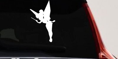 Tinkerbell Tinker Bell Flying with Wand Fairy Tale Cartoons Car or Truck Window Vinyl Decal Sticker