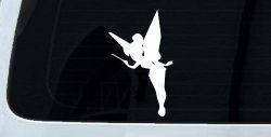 Tinkerbell Tinker Bell Flying with Wand Fairy Tale Cartoons Car or Truck Window Decal Sticker