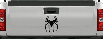 Spider Sci Fi Car or Truck Window Decal Sticker (Black)