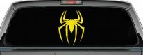 Spider Sci Fi Car or Truck Window Decal Sticker (Yellow)