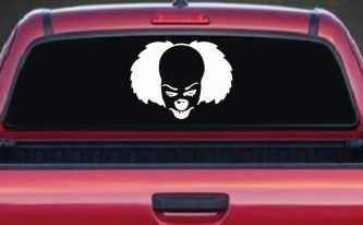 Pennywise the It Clown Sci Fi Car or Truck Window Decal Sticker