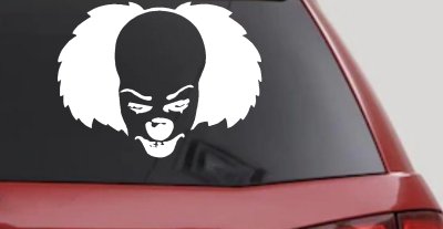 Pennywise the It Clown Sci Fi Car or Truck Window Vinyl Decal Sticker