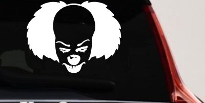 Pennywise the It Clown Sci Fi Car or Truck Window Vinyl Decal Sticker
