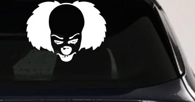 Pennywise the It Clown Sci Fi Car or Truck Window Vinyl Decal Sticker