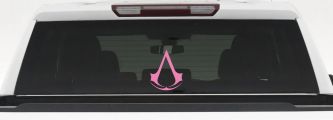 Assassin’s Creed Symbol Sci Fi Car or Truck Window Vinyl Decal Sticker (Pink)