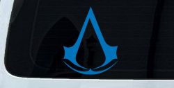 Assassin’s Creed Symbol Sci Fi Car or Truck Window Vinyl Decal Sticker (Sky Blue)