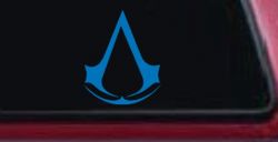 Assassin’s Creed Symbol Sci Fi Car or Truck Window Decal Sticker (Sky Blue)