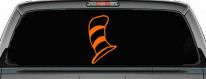 Dr Seuss Cat in the Hat Cartoons Car or Truck Window Decal Sticker (Orange)
