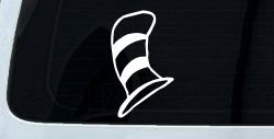 Dr Seuss Cat in the Hat Cartoons Car or Truck Window Decal Sticker