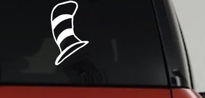 Dr Seuss Cat in the Hat Cartoons Car or Truck Window Vinyl Decal Sticker