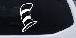 Dr Seuss Cat in the Hat Cartoons Car or Truck Window Decal Sticker