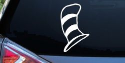 Dr Seuss Cat in the Hat Cartoons Car or Truck Window Decal Sticker