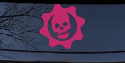 Gears of War Crimson Omen Car or Truck Window Vinyl Decal Sticker (Hot Pink)