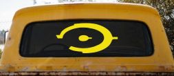 Halo Sci Fi Car or Truck Window Decal Sticker (Yellow)