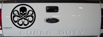 Hydra Sci Fi Car or Truck Window Decal Sticker (Black)