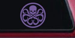 Hydra Sci Fi Car or Truck Window Vinyl Decal Sticker (Purple)