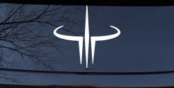 Quake 3 Logo Sci Fi Car or Truck Window Decal Sticker