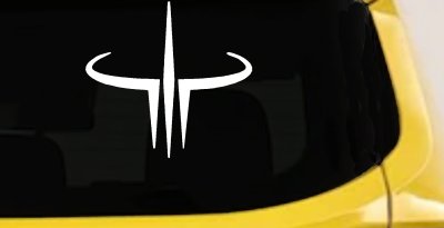 Quake 3 Logo Sci Fi Car or Truck Window Vinyl Decal Sticker