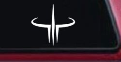 Quake 3 Logo Sci Fi Car or Truck Window Decal Sticker