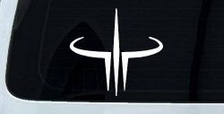 Quake 3 Logo Sci Fi Car or Truck Window Decal Sticker