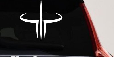Quake 3 Logo Sci Fi Car or Truck Window Vinyl Decal Sticker