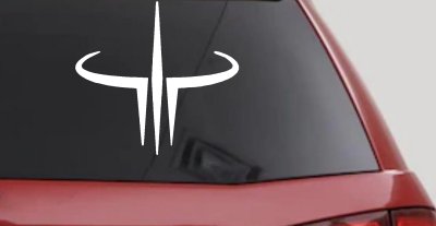 Quake 3 Logo Sci Fi Car or Truck Window Vinyl Decal Sticker