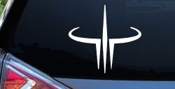 Quake 3 Logo Sci Fi Car or Truck Window Decal Sticker