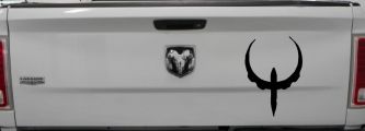 Quake Logo Sci Fi Car or Truck Window Vinyl Decal Sticker (Black)