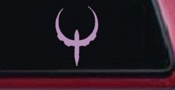 Quake Logo Sci Fi Car or Truck Window Vinyl Decal Sticker (Lilac)