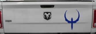 Quake Logo Sci Fi Car or Truck Window Decal Sticker (Navy)