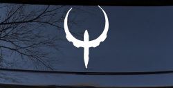 Quake Logo Sci Fi Car or Truck Window Decal Sticker