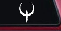 Quake Logo Sci Fi Car or Truck Window Decal Sticker
