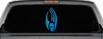 Star Trek Borg Insignia Logo Sci Fi Car or Truck Window Decal Sticker (Blue)
