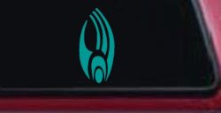 Star Trek Borg Insignia Logo Sci Fi Car or Truck Window Decal Sticker (Turquoise)