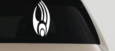 Star Trek Borg Insignia Logo Sci Fi Car or Truck Window Vinyl Decal Sticker (White)