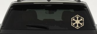 Star Wars Sith Empire Symbol Logo Sci Fi Car or Truck Window Decal Sticker (Desert Sand)