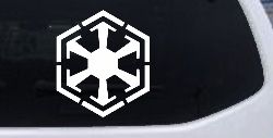 Star Wars Sith Empire Symbol Logo Sci Fi Car or Truck Window Decal Sticker