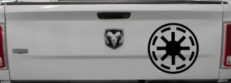Star Wars Galactic Republic Symbol Logo Sci Fi Car or Truck Window Decal Sticker (Black)