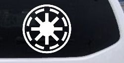Star Wars Galactic Republic Symbol Logo Sci Fi Car or Truck Window Decal Sticker