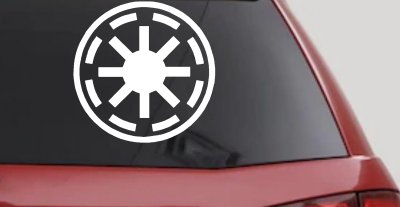 Star Wars Galactic Republic Symbol Logo Sci Fi Car or Truck Window Vinyl Decal Sticker