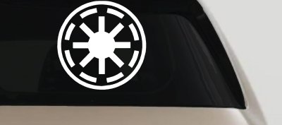 Star Wars Galactic Republic Symbol Logo Sci Fi Car or Truck Window Vinyl Decal Sticker